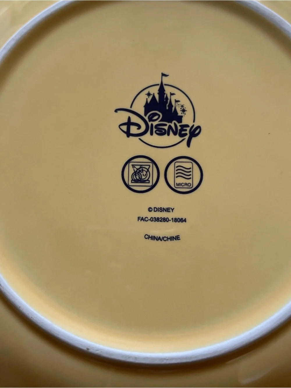 Disney Minnie & Mickey Ceramic Serving Plate & Bowl Snack Set - Yellow & Blue
